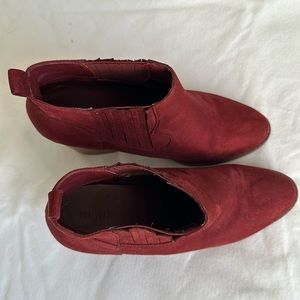 Suede booties